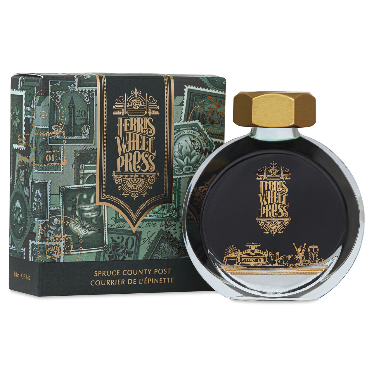 Ferris Wheel Press Fountain Pen Ink - Spruce County Post, 38 ml